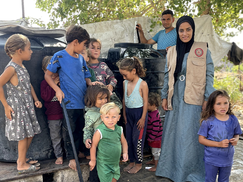 مشروع  "تمديد شبكات مياه في بيت لاهيا"